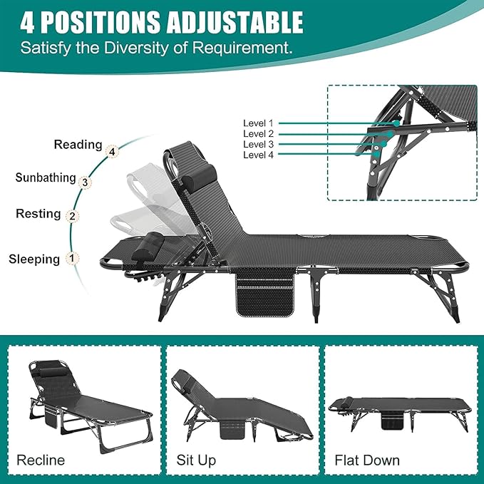 DoCred Folding Camping Cot with Mattress, 2 Pack Heavy Duty Folding Cot for Adults, Portable Sleeping Cot Bed Adults Outdoor Bed with Carry Bag, Travel Camp Cots