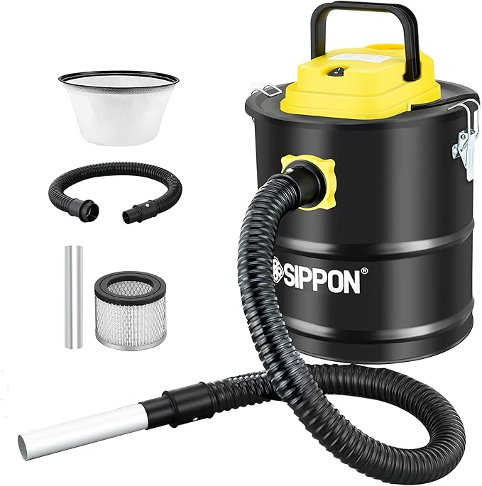 Ash Vacuum Cleaner, Pellet Stove Vacuum Cleaner with Blower Function, 800W Powerful Suction 2.6 Gallon All-in-One Ash Vacuum for Fireplaces, Pellet Stoves