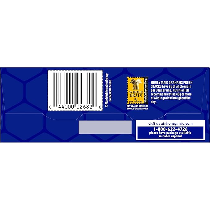 Honey Maid Fresh Stacks Graham Crackers, Bulk Travel Snacks, 6 Boxes (36 Multi Snack Packs)
