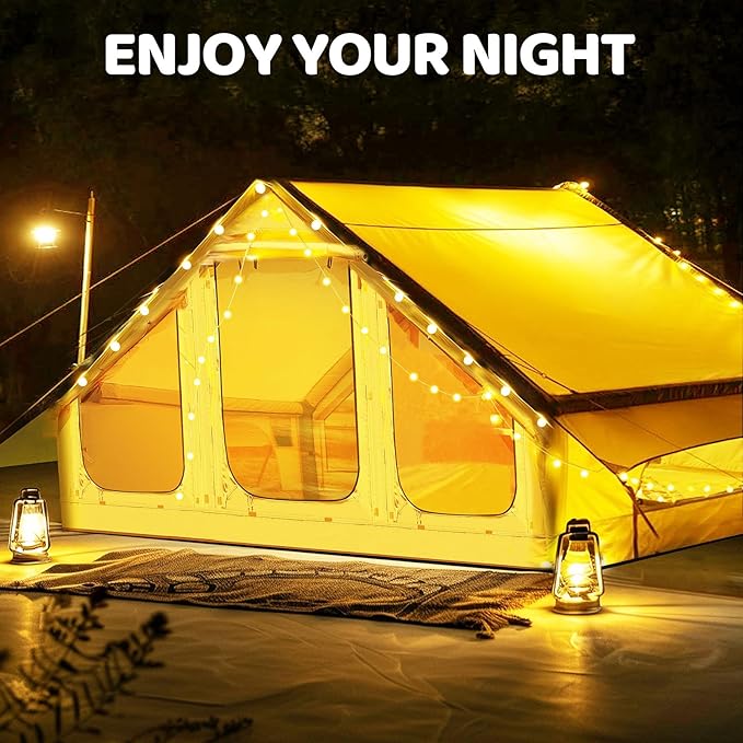 Inflatable Tents for Camping, Blow Up Tent with Hand Pump, Easy Setup InflatableTent 4 Season Tent, Waterproof Oxford Air Glamping Tents for Camping Adult 4/6/8 Person