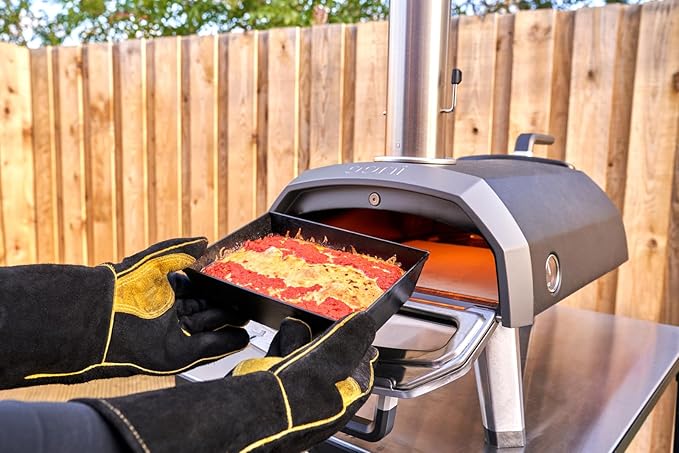 Ooni Grill Gloves - Heat and Fire Resistant, Protective Heat Proof Gloves Perfect for Outdoor Cooking, Grill, Fireplace, Barbecue or Pizza Oven