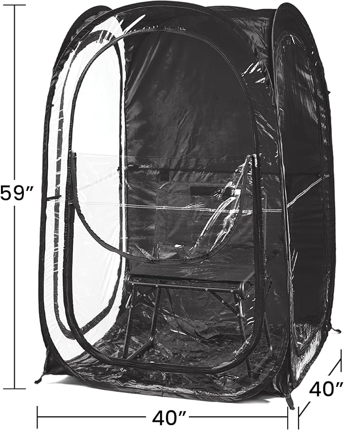 WeatherPod® The Original Shark Tank MyPod™ 1-2 Person Pop-Up Pod - Stay Warm, Dry, and Out of The Sun - Weather Pod for Sports, Rain, or Wind