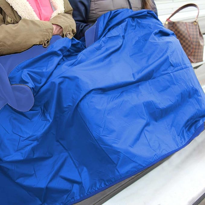Threadart Outdoor Rainproof & Windproof Thick Stadium Blanket | for Camping, Picnic, Sports, Festivals, Football, Baseball, Concerts, Parks, Beach 55" x 79"