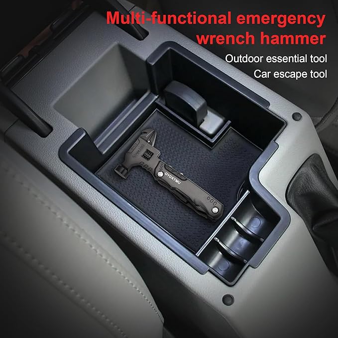 Upgraded 16-in-1 Multitool Hammer,Camping Knife with Adjustable Wrench,Screwdriver,Wire cutter,Hammer,Bottle Opener,Multi Tool for Men(Black)