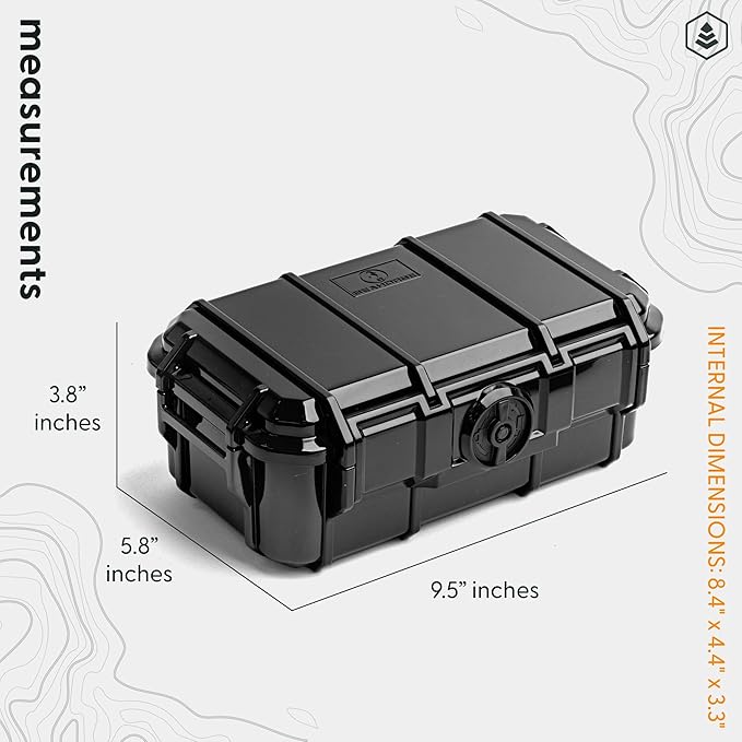 Evergreen ToughBox Tech Organizer – For Camera, Cables, Hard Drives, Compatible with GoPro etc. (Large, Rubber Boot, Orange)