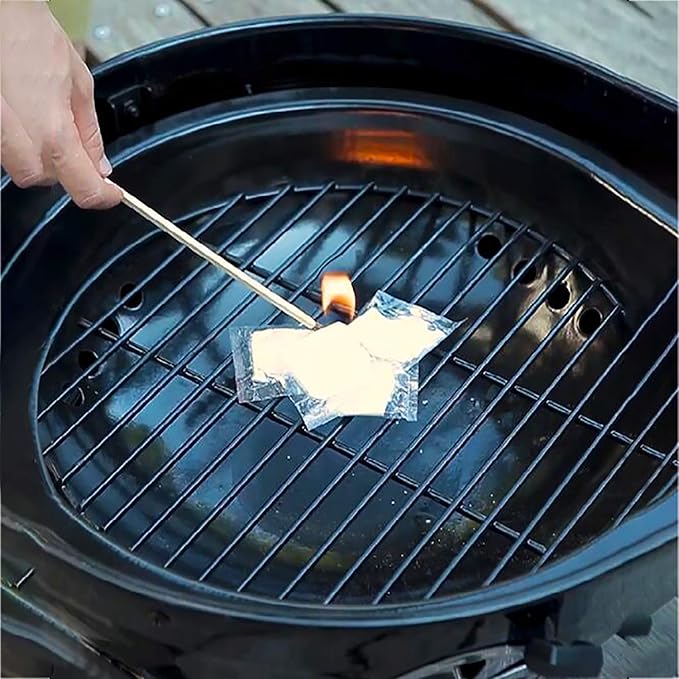 100 Pack Quick Fire Starters,Wax Cups Waterproof, Non Toxic Firelighter Natural Safe Cubes Burns up to 8 Min at Over 750° - 100%, Perfect for Fat Wood Stove Campfire, Start Charcoal Kit (Style1)