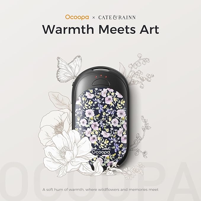 OCOOPA Magnetic Hand Warmers Rechargeable 2 Pack, AI Electric Handwarmers, Fast Heating, 3-Settings, UL Certified, Portable Heater, Gloves Fitting, Travel Essentials, Gifts Women Men, UT3 Lite