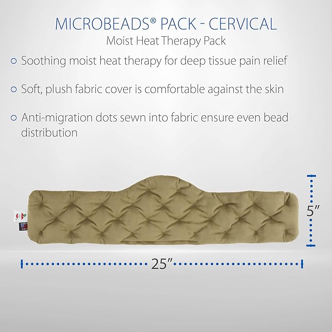 Core Products MicroBeads Moist Heat Therapy Pack - Cervical 5" X 25"