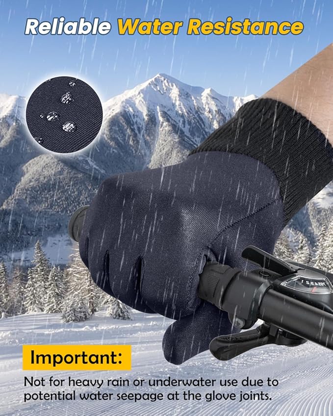 Winter Gloves for Women Running in Cold Weather - Touchscreen Gloves for Bike Hiking