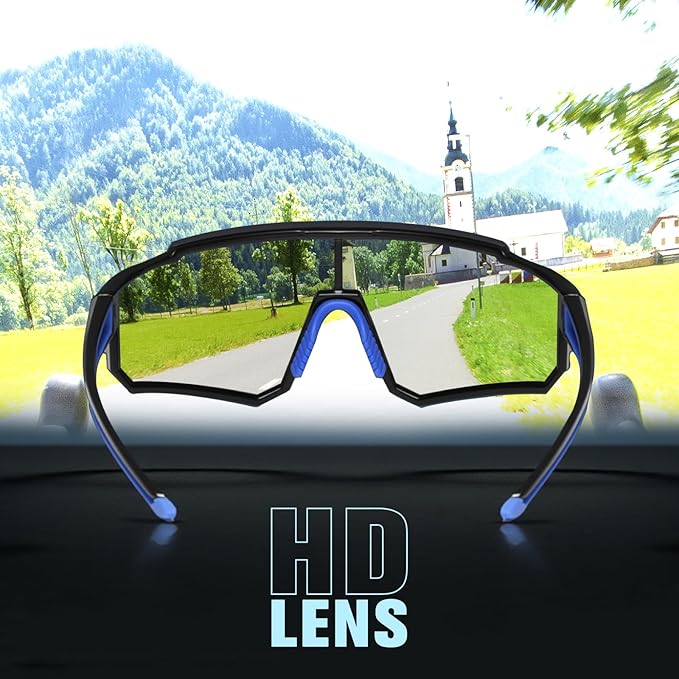 DUCO Polarized Sports Sunglasses for Men Women UV400 Protection Baseball Cycling Running Fishing Sunglasses DC0068