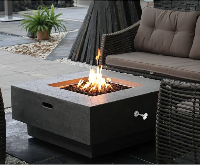 Stanbroil LP Propane Gas Fire Pit Burner Ring Installation Kit, Black Steel, 18-inch