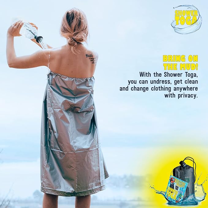 Wearable Shower Garment, Privacy RV & Camping Shower, Surf Poncho, Shower Tent, or Portable Changing Room