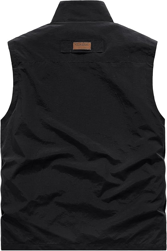 Gihuo Men's Lightweight Quick Dry Outdoor Multi Pockets Fishing Vest
