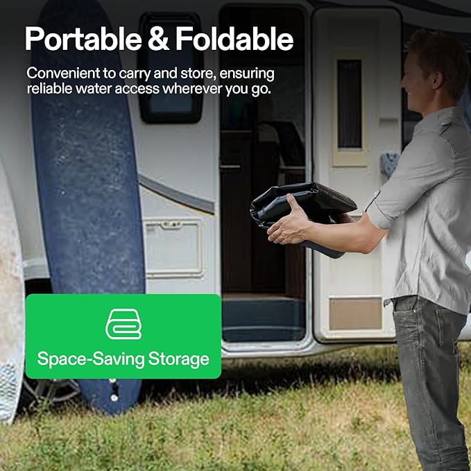 VIVOSUN 240 L/64 Gal Water Bladder, Foldable and Portable Water Storage Bag for RV, Camping, Garden Watering, Agricultural Irrigation, Drought Resistance, Firefighting