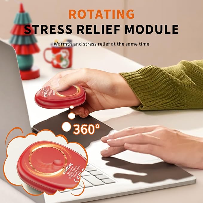 coldSky Rechargeable Hand Warmers 2 Pack, Magnetic 2-in-1 Reusable Electric Hand Warmer, 3 Heat Settings Portable Pocket Hand Heater Gifts for Women Men Christmas, Skiing, Camping, Hunting