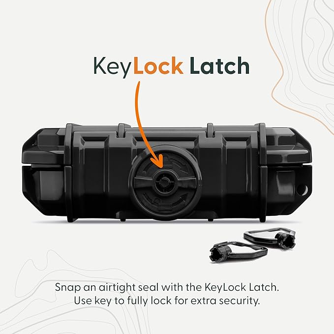 Evergreen ToughBox Tech Organizer – For Camera, Cables, Hard Drives, Compatible with GoPro etc. (Small, Rubber Boot, Orange)