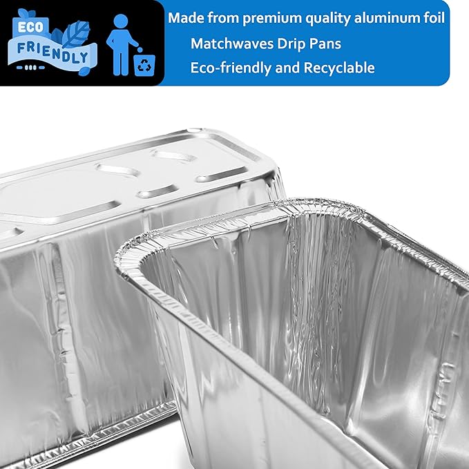 100 Pack Blackstone Grease Cup Liners, Grease Catcher Liner, Aluminum Foil Drip Pan for 28 and 36 inch Blackstone Griddle
