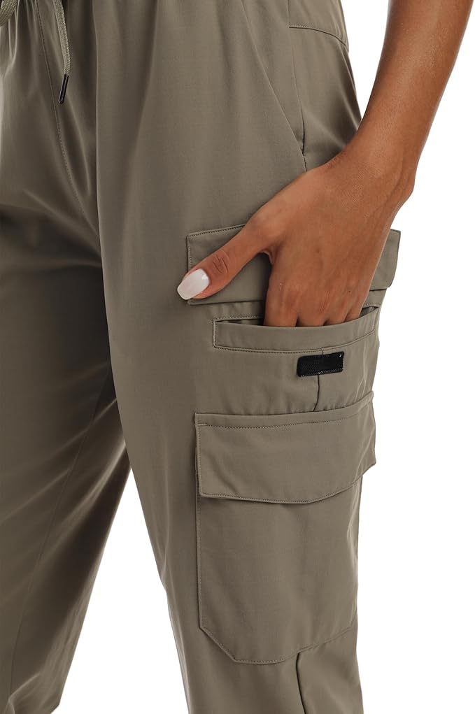 Quick Dry Women's Cargo Pants with Pockets Lightweight Hiking Joggers for Workout Athletic Casual Outdoor Camping