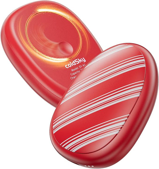 coldSky Rechargeable Hand Warmers 2 Pack, Magnetic 2-in-1 Reusable Electric Hand Warmer, 3 Heat Settings Portable Pocket Hand Heater Gifts for Women Men Christmas, Skiing, Camping, Hunting