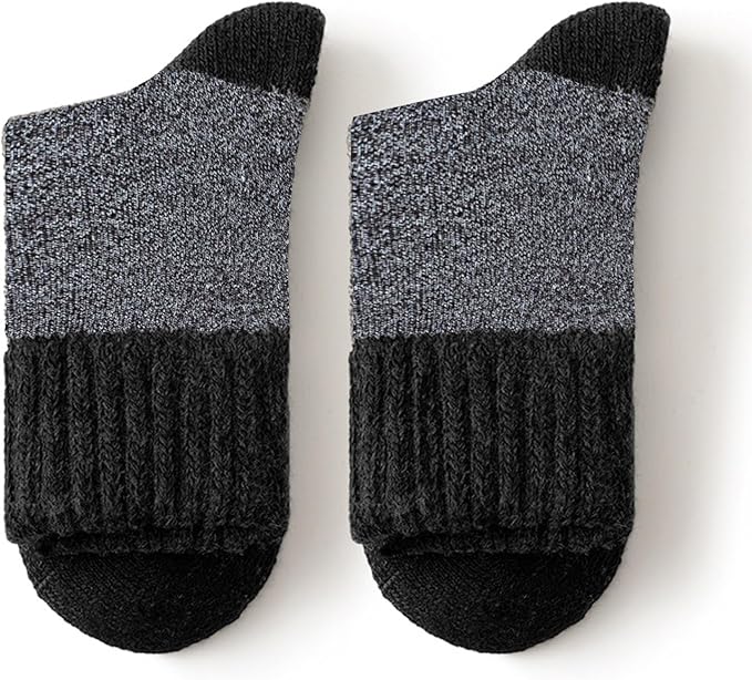 Josnown 5 Pairs Wool Socks Mens, Thick Warm Winter Thermal Cozy Boot Socks