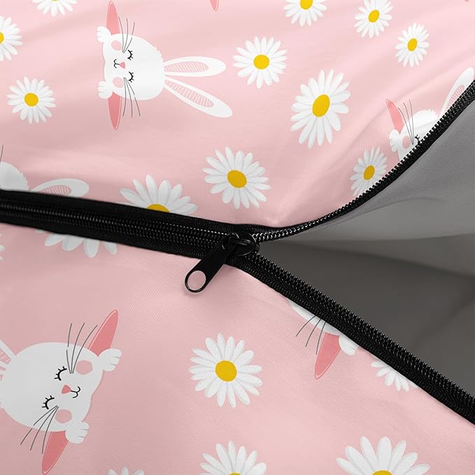 AILONEN Girls Pink Camping Sleeping Bags,Lightweight & Waterproof,3 Season Warm & Cool Weather,Cute Bow Duck Print Sleeping Bags for Kids,Girls,Adults Travelling,Outdoors