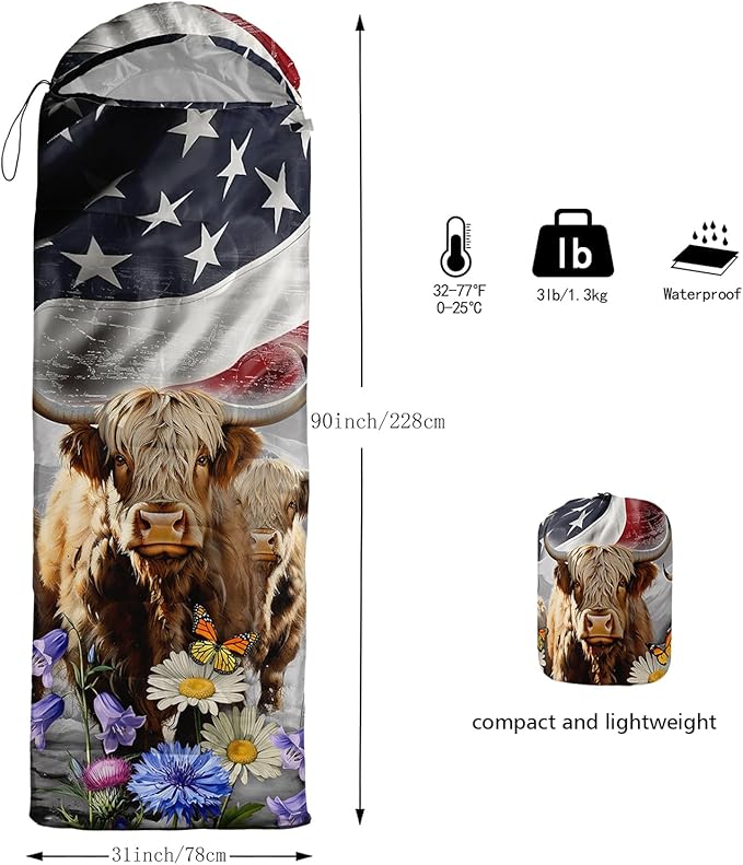 Print sleeping bag,sleeping bags,Outdoor Camping Sleeping Bag,Suitable For Children Boys And Girls Portable,Waterproof,Compact And Lightweight,Great For Outdoor Camping,Backpacking And Hiking