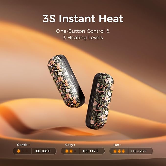 OCOOPA 2 in 1 Magnetic Rechargeable Hand Warmers, UT2s Mini Electric Handwarmers 2 Pack, Split USB-C, Reusable Portable Pocket Heater, Raynauds, Golf, Christmas, Tech Gifts for Women Men
