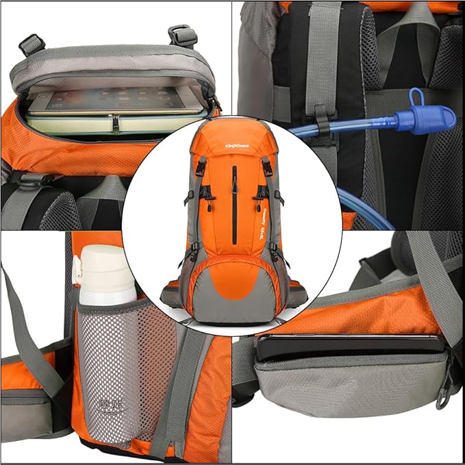 70L Hiking Backpack with Rain Cover Lightweight Travel Backpack Waterproof Camping Backpack