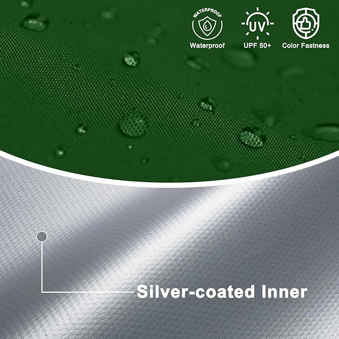 COOSHADE Pop Up Canopy Tent 10x10 with 2 Sidewalls, Outdoor Shade Instant Canopy Tents, Forest Green