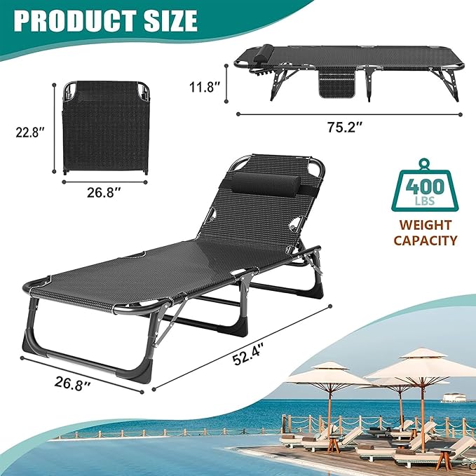 DoCred Folding Camping Cot with Mattress, 2 Pack Heavy Duty Folding Cot for Adults, Portable Sleeping Cot Bed Adults Outdoor Bed with Carry Bag, Travel Camp Cots