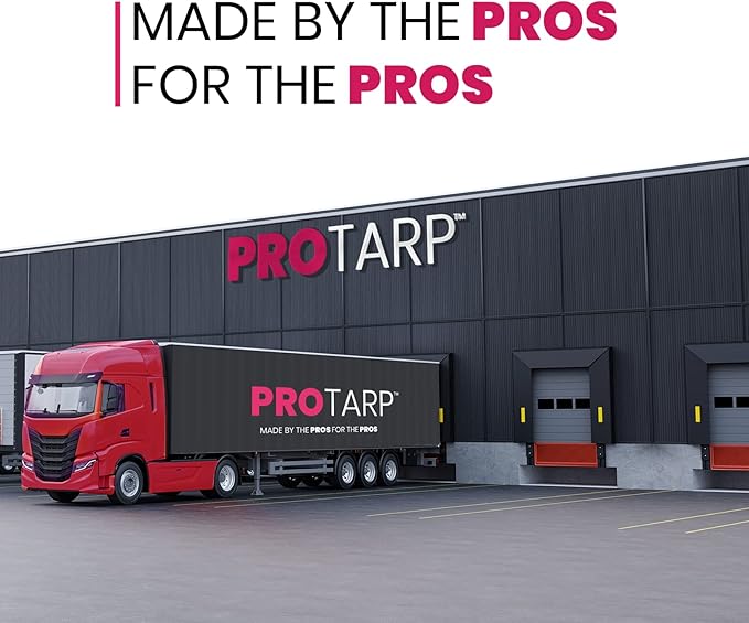 PROTARP Extreme Heavy Duty 22 Mil Tarp Cover, Waterproof, UV Resistant, Rip and Tear Proof, Poly Tarpaulin with Reinforced Edges for Roof, Camping, Patio, Pool, Boat. (Silver/Black 20′ X 40′)