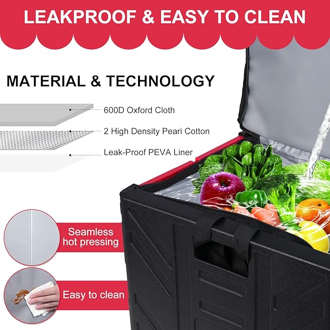 Cooler Bag Wheeled,Large Insulated Rolling Cooler Collapsible Leakproof Portable Hard Framed Ice Packs for Camping Picnic Beach Travel