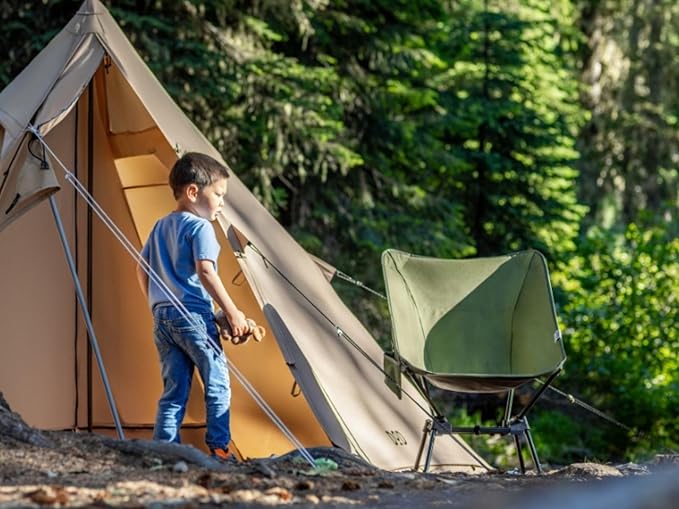 Sugoi Chair - A Portable Camping and Backpacking Chair - Adjustable to The Ideal Height and Seating - Angle for Any Outdoor Activity - Olive