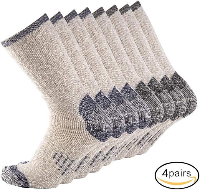 Merino Wool Men Crew Socks Warm Socks Athletic Socks for Men, Suitable for Hiking,Trekking,Camping …