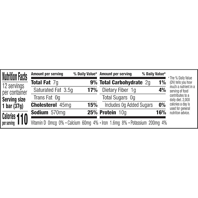 EPIC Protein Bars, Bison Beef Sea Salt Pepper Paleo Friendly, 1.3 oz, 12 ct