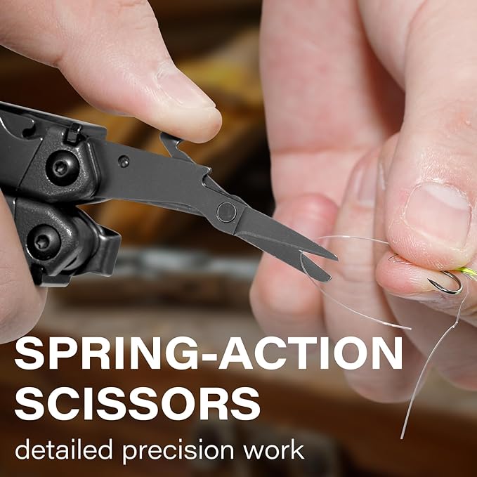 Multitool, 21-in-1 Multi Tool Pliers with Safety Locking and Spring-Action Scissors, Heavy-duty Stainless Steel Multi-tool Set with Nylon Sheath for Work, Home, Garden, DIY & Auto, Black