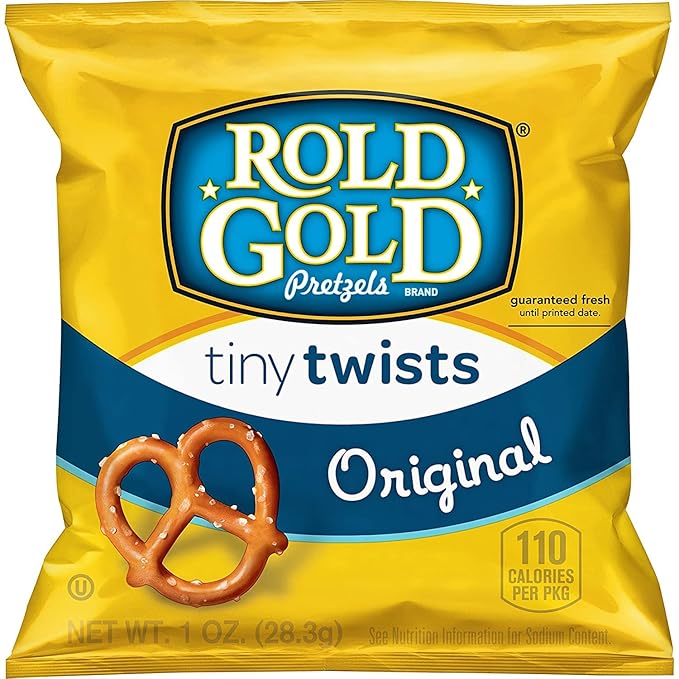 Rold Gold Pretzels, Tiny Twists, 1 Ounce (Pack of 88)