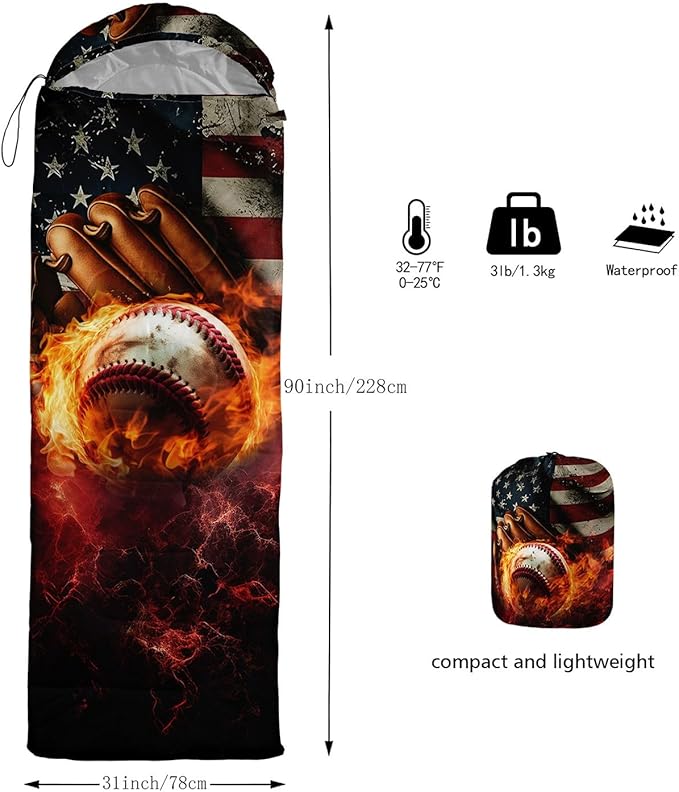Kids Sleeping Bag for Boys Girls,Checkerboard Cat Print-Lightweight Warm Portable Outdoor Indoor-Waterproof Cold Weather Resistant Sleeping Bag for Camping Hiking