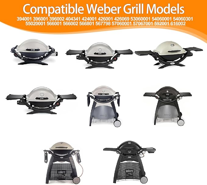 SafBbcue 80580 Grease Catch Pan with 12 Pack Drip Pan Liners for Weber Q200 & Q300 Grill,Grease Tray for Weber Q2000 Q2200 Q200 Q220 Q3000 Q3200 Q240 Q300 Q320 Q2400 394001 Grill Replacement Parts