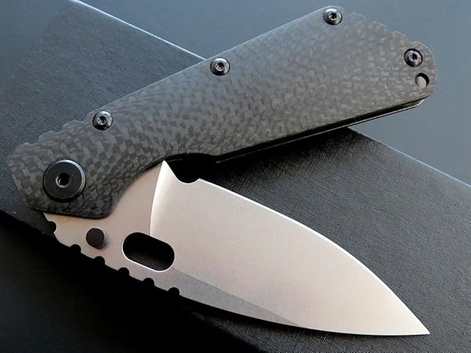 Eafengrow EF225 Pocket Knife Hunting Knives D2 Blade Titanium Handle with Clip EDC Tools Survival (black)