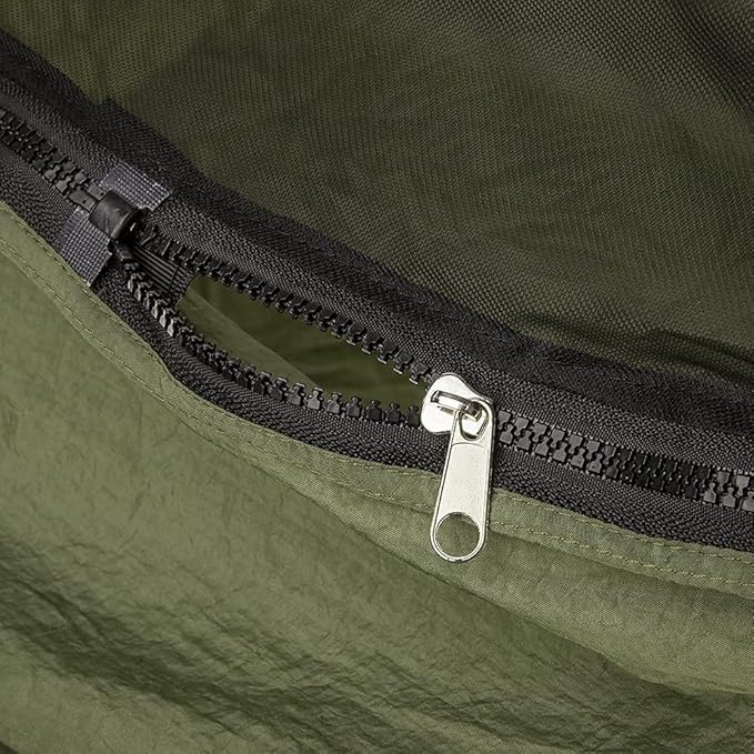 Sunyear Camping Hammock with Removable No See-Um Net, Double & Single Portable Outdoor Hammocks Parachute Lightweight Nylon with Tree Straps for Adventures Hiking Backpacking
