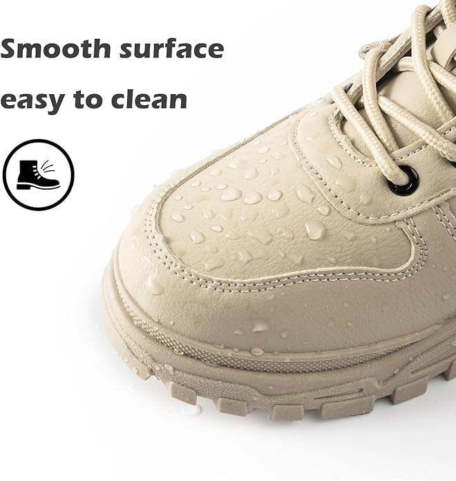 Womens Snow Boots Warm Winter Boots Ladies Fur Lined Ankle Boots Lace Up Outdoor Booties Anti-Slip Sneakers Waterproof Walking Shoes