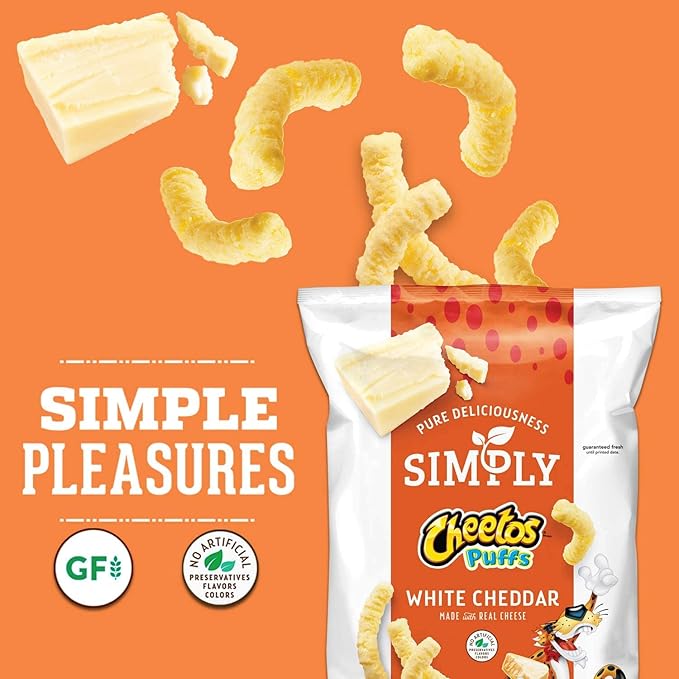 Frito Lay White Cheddar Snacks Favorites Variety Pack (Pack of 36)