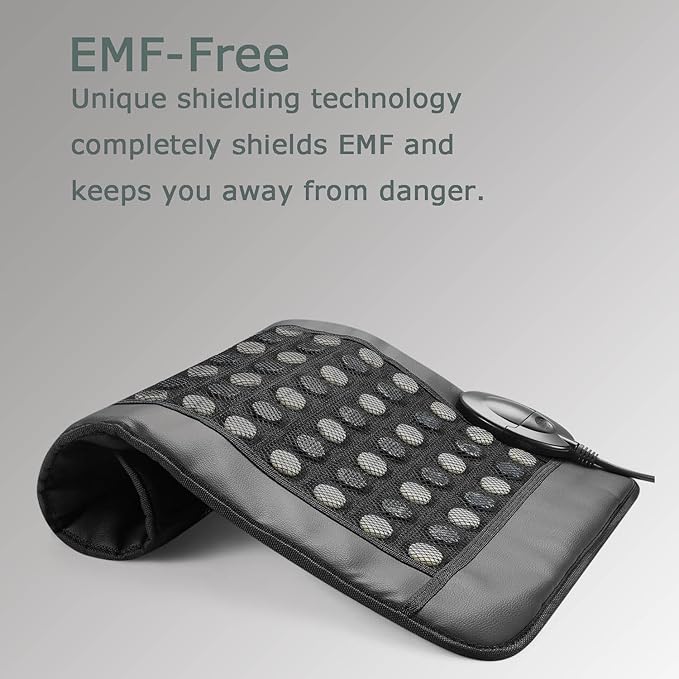 Infrared Heating Pad -EMF Free-Timed Auto Shutdown-Jade Stones 2025