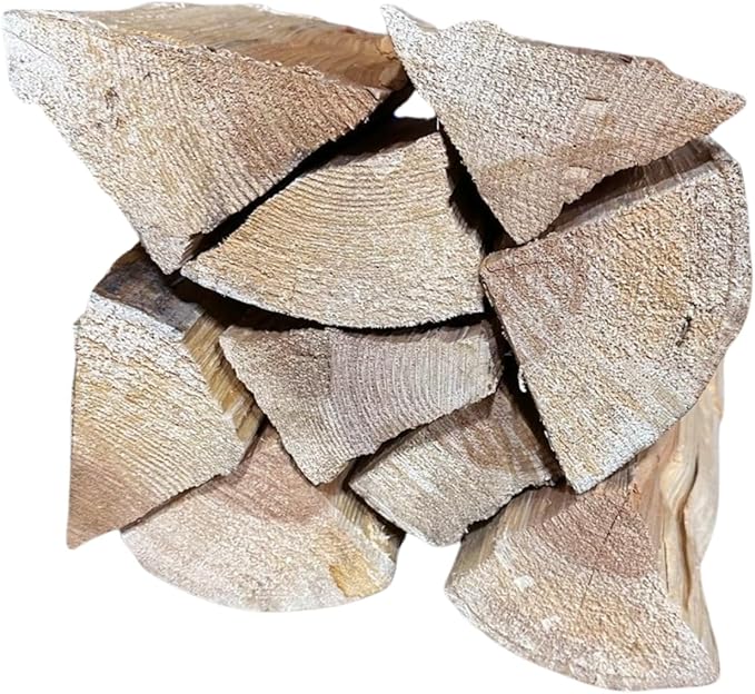 Double Tree - Kiln Dried Premium Incense Cedar Firewood (16inch Logs) (Includes Firestarter) (Large 2.2 Cubic ft for Fireplace,Campfire,Wood Stove, Fire Pit, Split Wood for Solo Stove or Breeo)