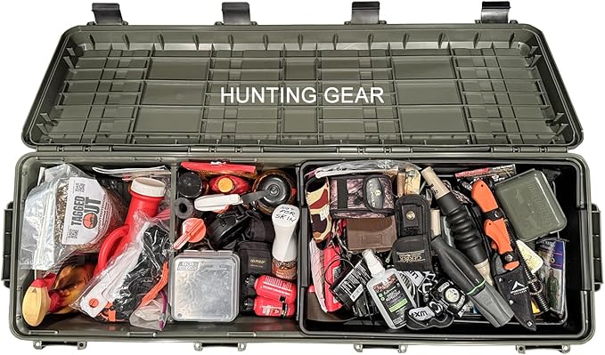 MTM MGC - The Mule Mobile Gear Crate, Water-Resistant, Stackable, Holds 75lbs of Gear, USA Made, Army Green