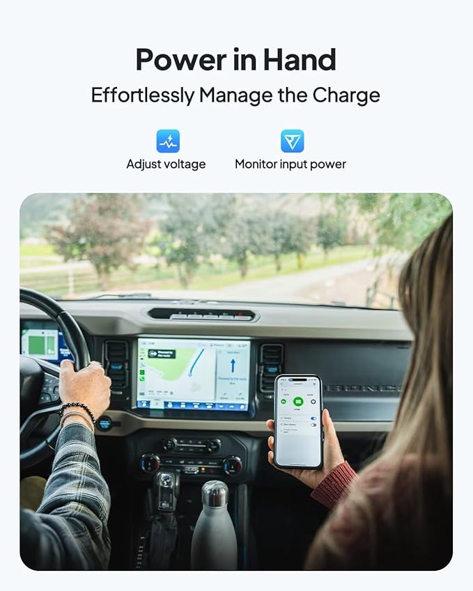 BLUETTI Charger 1, 560W Alternator Charger, Fast DC-DC Charging for Portable Power Stations, 6X Faster Than Car Cigarette Lighter, Compatible with 95% Solar Generator, Perfect for Road Trips, RVing