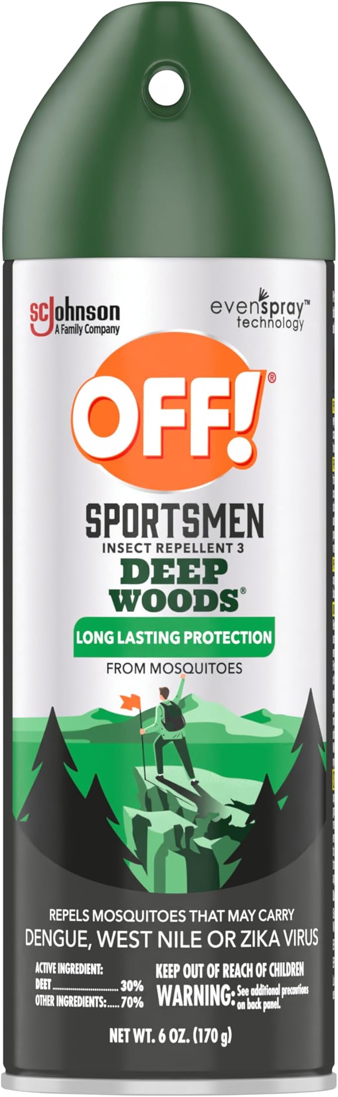 OFF! Deep Woods Sportsmen Insect Repellent II, 6 oz.