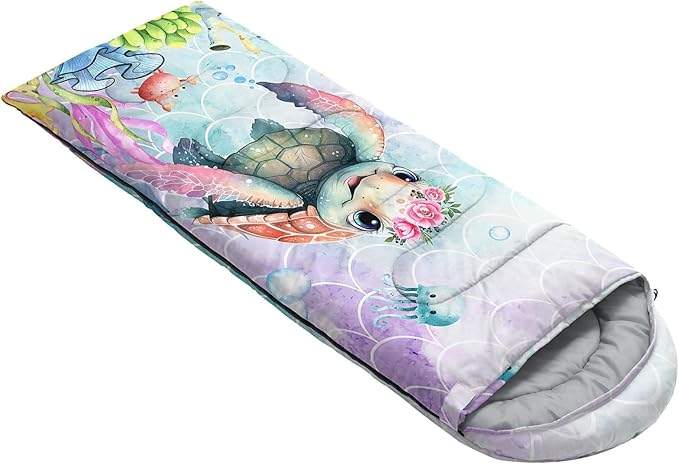 Kids Sleeping Bag for Boys Girls,Checkerboard Cat Print-Lightweight Warm Portable Outdoor Indoor-Waterproof Cold Weather Resistant Sleeping Bag for Camping Hiking