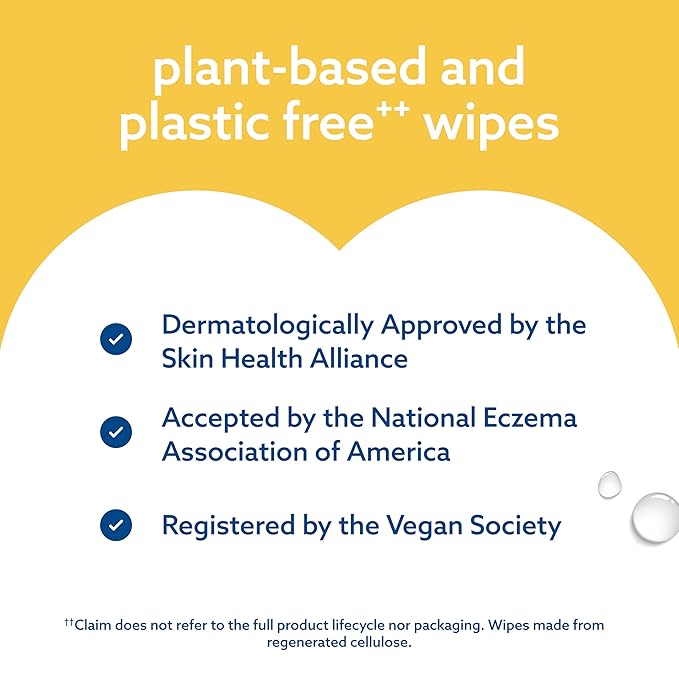 WaterWipes Sensitive+ Bathing Wipes, 3-In-1 Cleans, Cares, Protects, 99.9% Water, Unscented & Hypoallergenic, 16 Count (1 Pack)